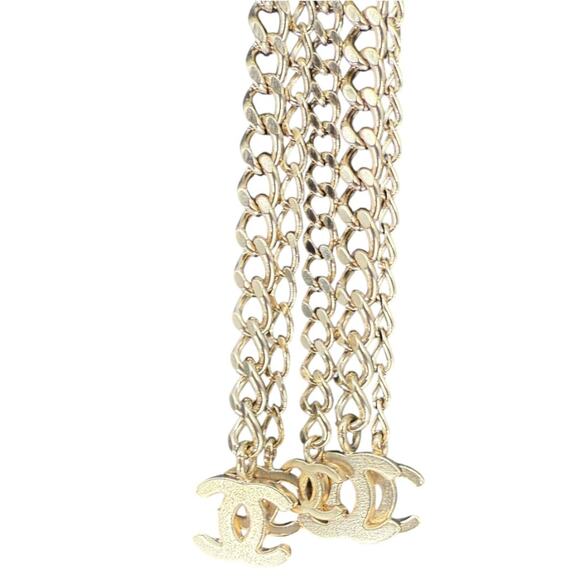 Chanel Spring 2008 Black Leather Gold Chain Accent Belt – Size 90/36 main image 8